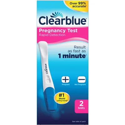 Clearblue Rapid Detection Pregnancy Test, Result as Fast as 1 Minute, 2 Count