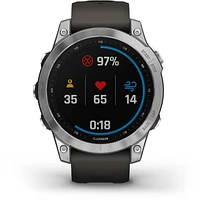 Fenix 7 smartwatch - Silver with Graphite Band