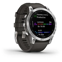 Fenix 7 smartwatch - Silver with Graphite Band