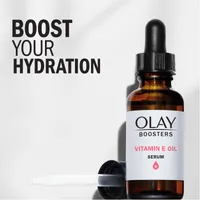 Olay Vitamin E Oil Serum, Nourishing Hydration Booster, Fragrance-Free, 30mL (1.0 Fl Oz)