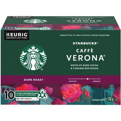 Verona Dark Roast Ground Coffee K-Cup Pods Box