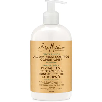 SheaMoisture  Frizz Control Conditioner for Curly Hair, Papaya and Neroli Paraben Free Conditioner 384 mL