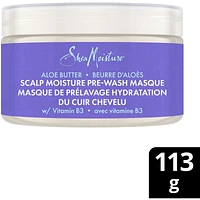 Aloe Butter Scalp Moisture Pre-Wash Masque with Vitamin B3 for hydrated scalp & stronger, moisturized hair