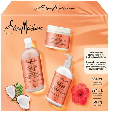 SheaMoisture  Coconut & Hibiscus Curl & Shine Gift Set  Mixed Pack of 3