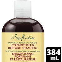 SheaMoisture Jamaican Black Castor Oil Stengthen & Restore shampoo for Damaged Hair with Shea Butter, Peppermint & Apple Cider Vinegar To Cleanse and Nourish Hair 384 ml