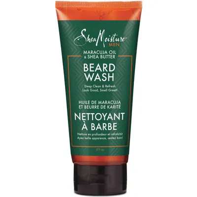 Sheamoisture Beard Wash for a deep clean Maracuja Oil and Shea Butter leaves behind a fresh feeling 6 fl oz