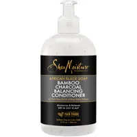 Sheamoisture African Black Soap Balancing Conditioner for dry and damaged hair Bamboo Charcoal with Tea Tree Oil and Willow Bark extract 384 ml