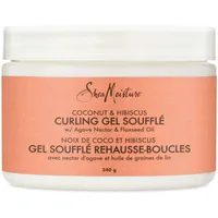 Curling Gel Soufflé Leave-in Conditioner for thick, curly hair Coconut & Hibiscus moisturizes and defines curls 340 g