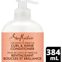 SheaMoisture Coconut & Hibiscus Curl & Shine Conditioner for Thick, Curly Hair with Silk Protein & Neem Oil to Moisturize & Soften 384 ml