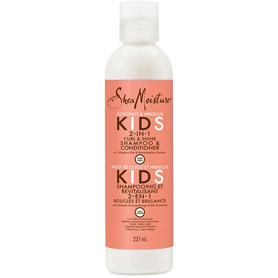 Kids Coconut & Hibiscus 2 in 1 Shampoo and Conditioner for Thick, Curly Hair