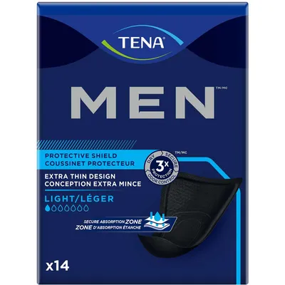 Incontinence Shields for Men, Very Light Absorbency