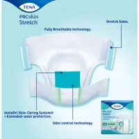 Stretch Adult Incontinence Brief, Super Absorbency, Large/X-Large, Green