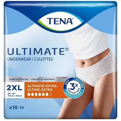 Unisex Incontinence Underwear, Ultimate Absorbency, Xxlarge