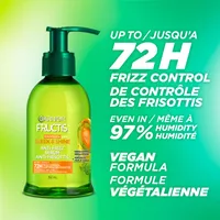 Garnier Fructis Anti-Frizz Oil Treatment, Long Lasting Frizz Control, Paraben-Free, Sleek & Shine, 150 mL