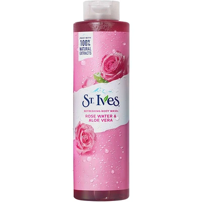 St. Ives Refreshing Body Wash Rose Water & Aloe Vera certified cruelty-free by PETA 650 ml