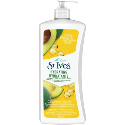 St. Ives  Smoothing Body Lotion hydrates for smooth, silky skin Rose & Argan Oil made with 100% natural moisturizers 621 mL