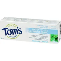 Tom's of Maine Simply White Peppermint Natural Fluoride-Free Toothpaste  85ML