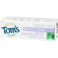 Whole Care Peppermint Natural Fluoride Toothpaste