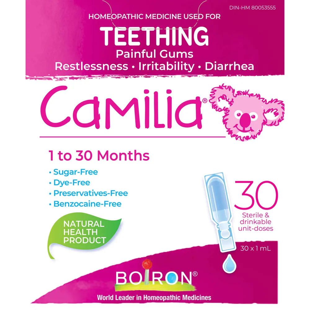 Camilia Relieves Teething Symptoms