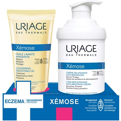 Xémose Lipid-Replenishing Cream and Cleansing Oil Set