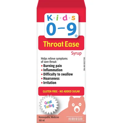 Kids 0-9 Throat Ease Syrup