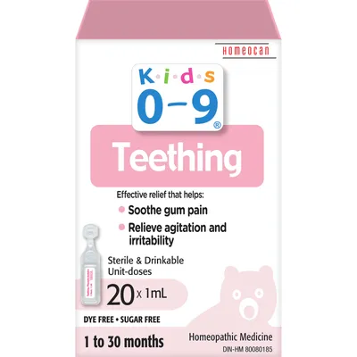 Kids 0-9 Teething Unit Doses