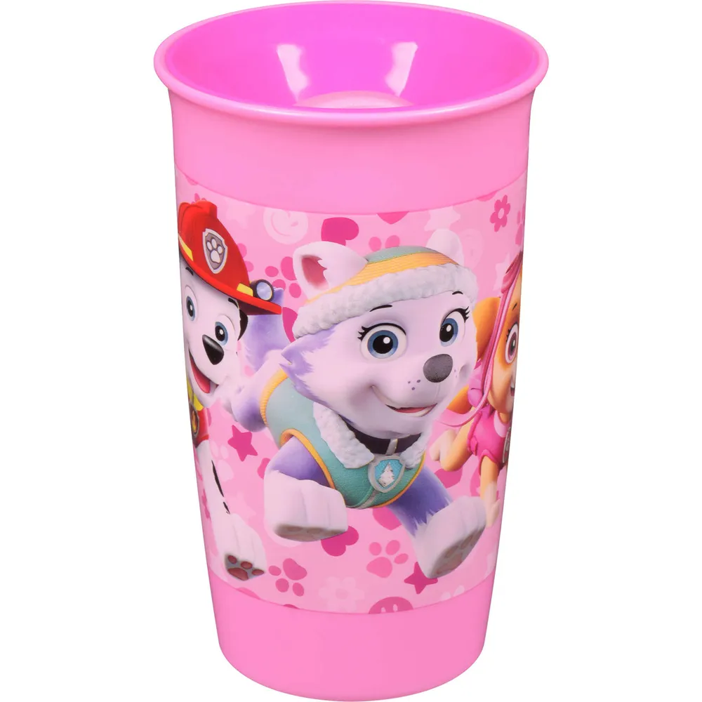 Playtex 360 Paw Patrol Pink Spoutless Sippy Cups Set of 2 New