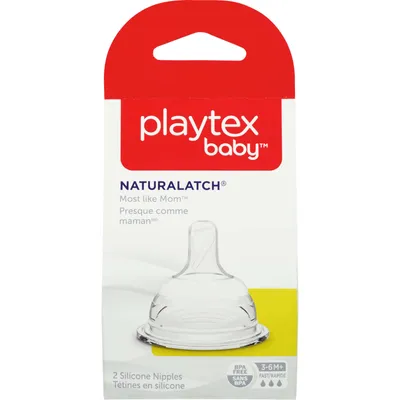 Playtex Baby NaturaLatch Fast Flow Baby Bottle Nipples