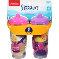 Playtex Sipsters Spill-Proof Kids Spout Cups, Stage 3