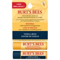 100% Natural Origin, Lip Balm, Beeswax & Vanilla Bean, 2 pack