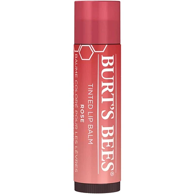 100% Natural Origin Tinted Lip Balm, Rose - 1 Tube