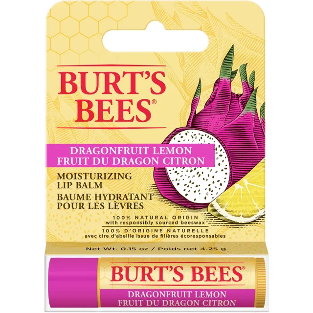 Burt's Bees 100% Natural Moisturizing Lip Balm Honey with Beeswax - 1 Tube  0.15 Ounce