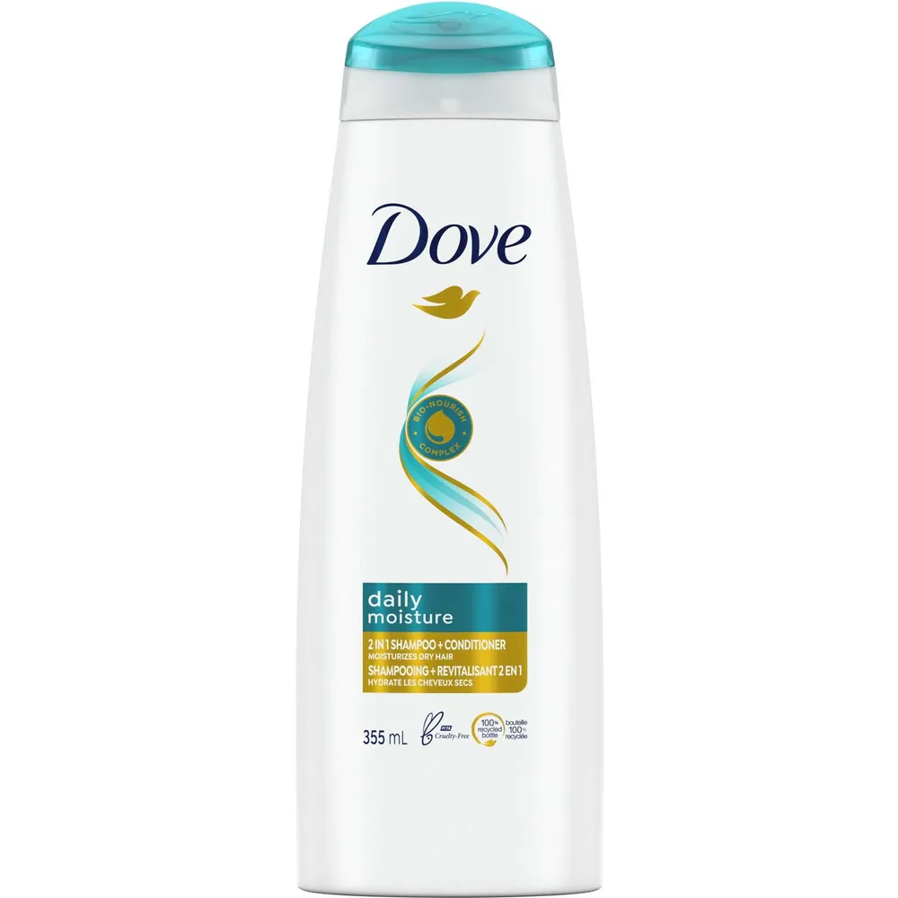 Dove Nutritive Solutions 2 in 1 Shampoo and Conditioner Daily Moisture 355 ML