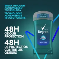 Degree Men  Deodorant Stick Arctic Edge men's deodorant for 48h odour protection and for long-lasting freshness 85 g