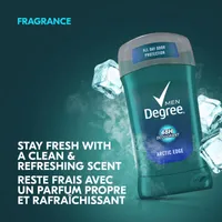 Degree Men  Deodorant Stick Arctic Edge men's deodorant for 48h odour protection and for long-lasting freshness 85 g