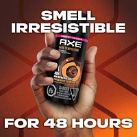 AXE  Dual Action Deodorant Body Spray for Long Lasting Odour Protection Dark Temptation Dark Chocolate Men's Deodorant 48 hours Fresh formulated without Aluminum 113 GR