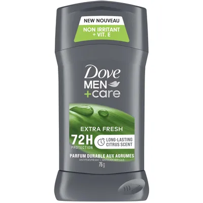 Dove Men+Care Antiperspirant Stick for long-lasting sweat protection and fresh smell Extra Fresh antibacterial odour protection 76 g