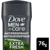 Dove Men+Care Antiperspirant Stick for long-lasting sweat protection and fresh smell Extra Fresh antibacterial odour protection 76 g