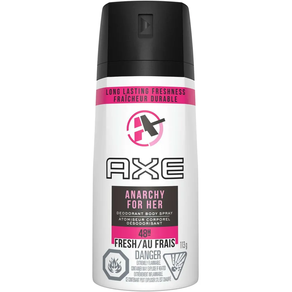 AXE  Daily Fragrance  Anarchy For Her antibacterial odour protection 113 GR