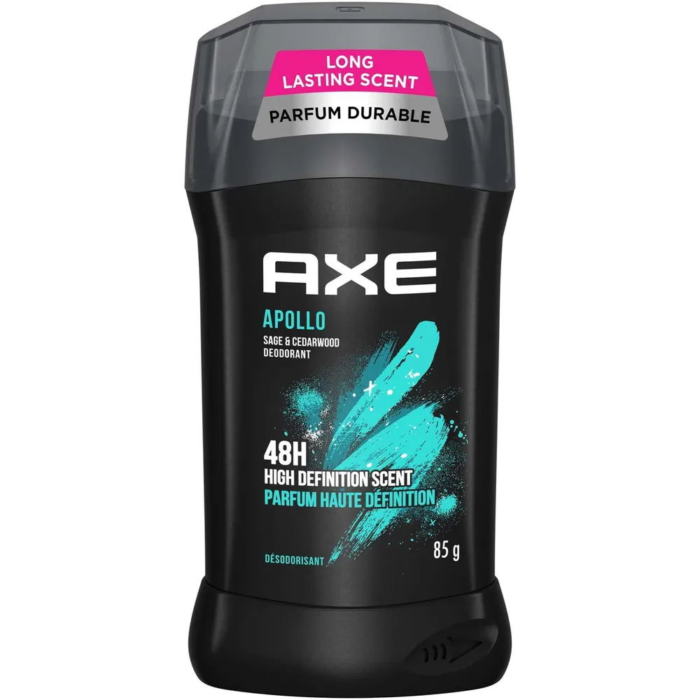 AXE  Deodorant Stick for Long Lasting Odour Protection Apollo Sage & Cedarwood Men's Deodorant 48 hours Fresh formulated without Aluminum or Parabens 85 GR