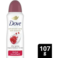 Advanced Care Dry Spray Antiperspirant Deodorant for Women Revive Scent with Pro-Ceramide Technology for Soft, Resilent Skin