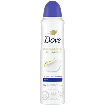 Advanced Care Original Dry Spray Antiperspirant Deodorant for Women with Pro-Ceramide Technology for Soft, Resilient Skin
