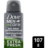 Dove Men+Care Dry Spray Antiperspirant for fighting sweat and odour Extra Fresh antibacterial odour protection 107g