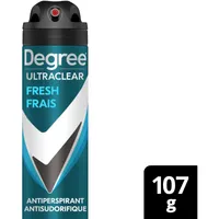 Degree Men Antiperspirant Dry Spray UltraClear Black + White® Fresh antibacterial odour protection 107 GR