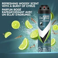 UltraClear Black+White Dry Spray Antiperspirant Deodorant for 72H Sweat & Odour Protection Driftwood Anti Yellow Stains and White Marks