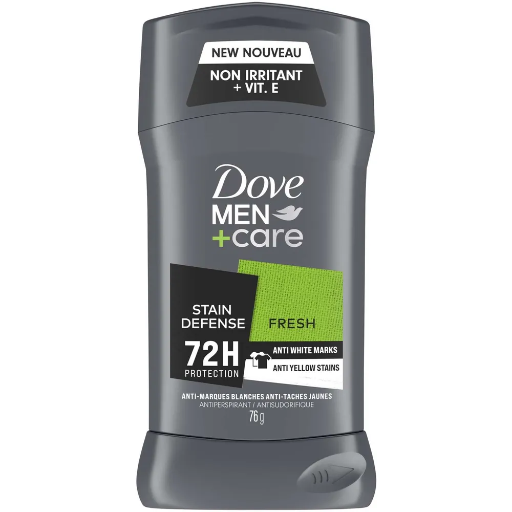 Dove Men+Care Antiperspirant Stick Stain Defense Fresh antibacterial odour protection 76 GR