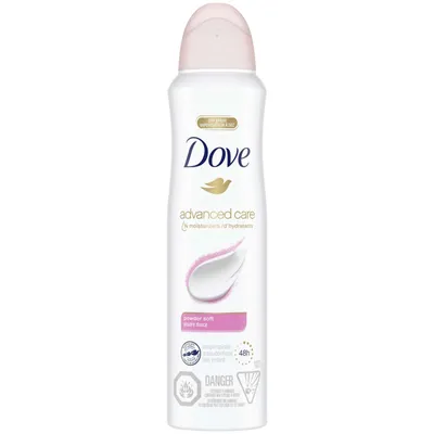 Advanced Care Dry Spray Antiperspirant Deodorant for Women Powder Soft Scent Pro-Ceramide Technology for Soft, Resilient Skin