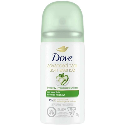 Dove Dry Spray Antiperspirant Cool Essentials antibacterial odour protection 28 GR