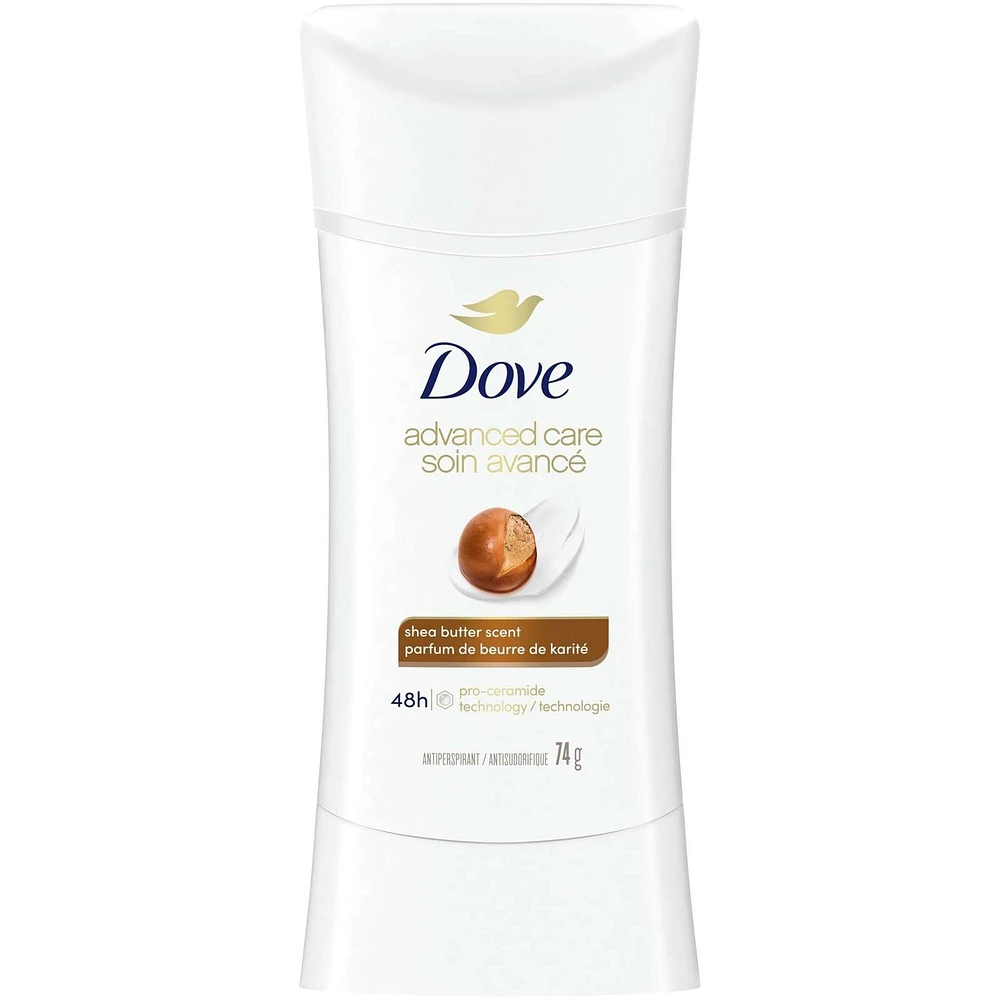 Dove  Antiperspirant Stick for Women Shea Butter, Antiperspirants for 48 Hour Protection And Soft And Comfortable Underarms 74 g Pack of 3