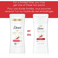 Dove Antiperspirant Deodorant Stick Apple and White Tea Scent antibacterial odour protection 74g